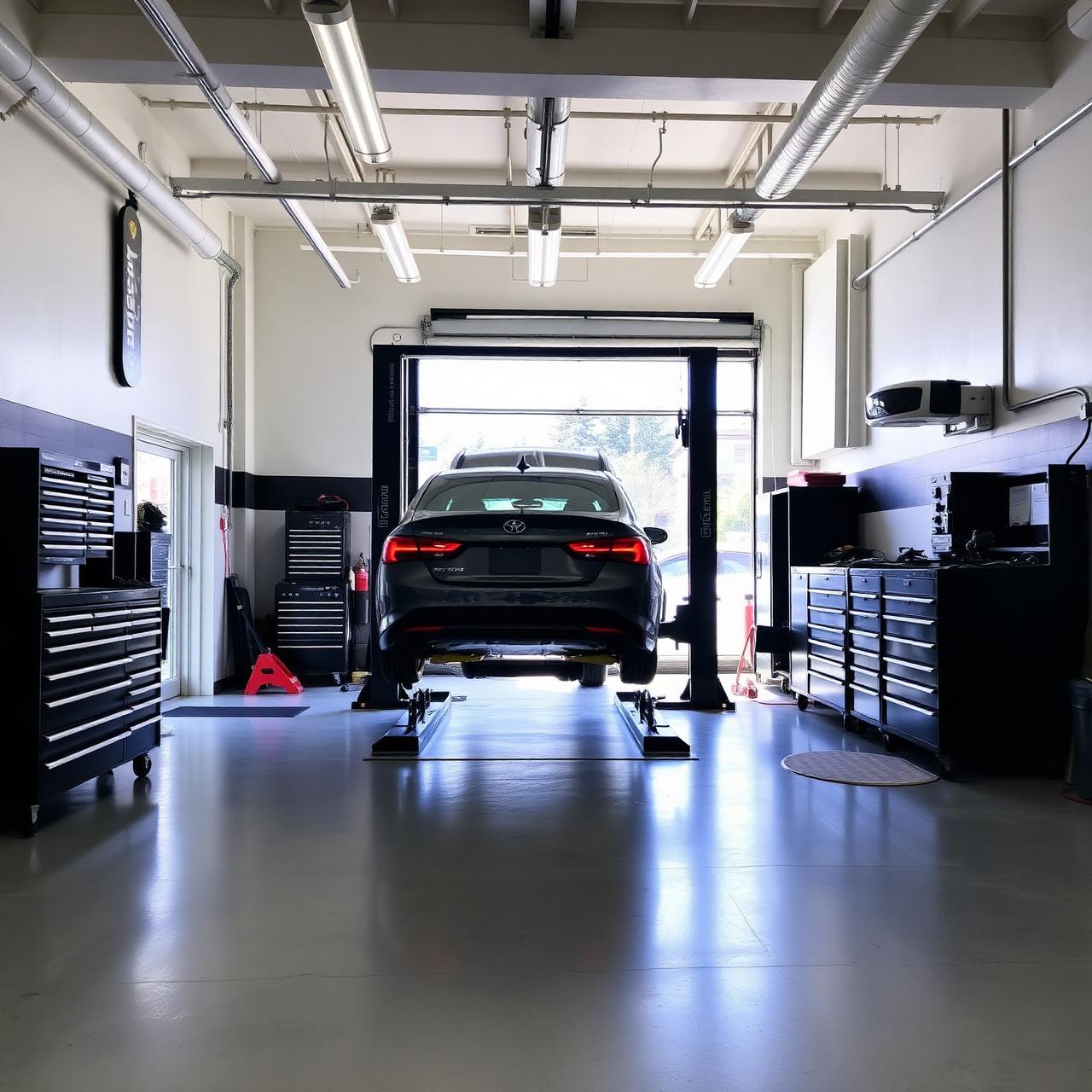 Inside Garage Koj's Montreal shop